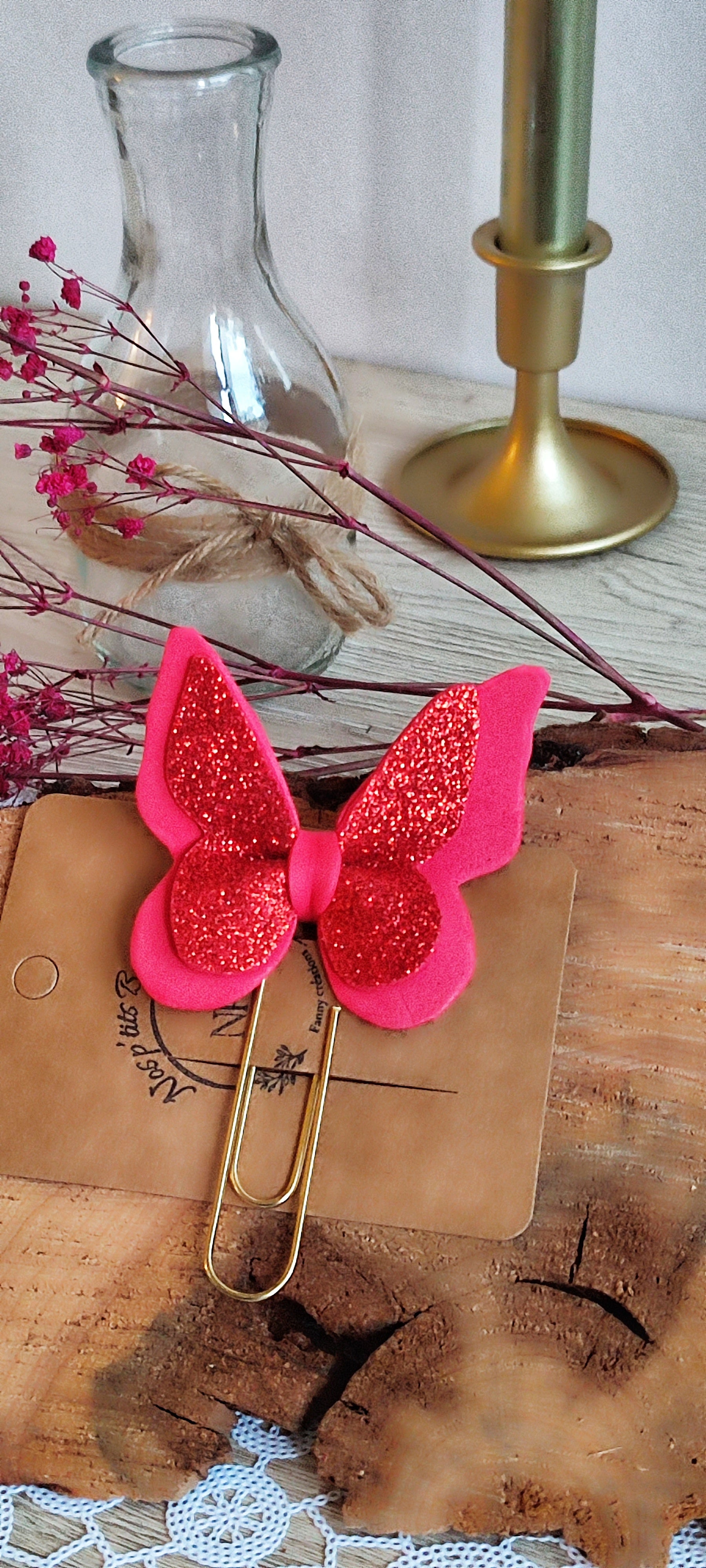 "Sparks" butterfly bookmark