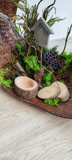 Decoración de hoja de coco natural "Essence"