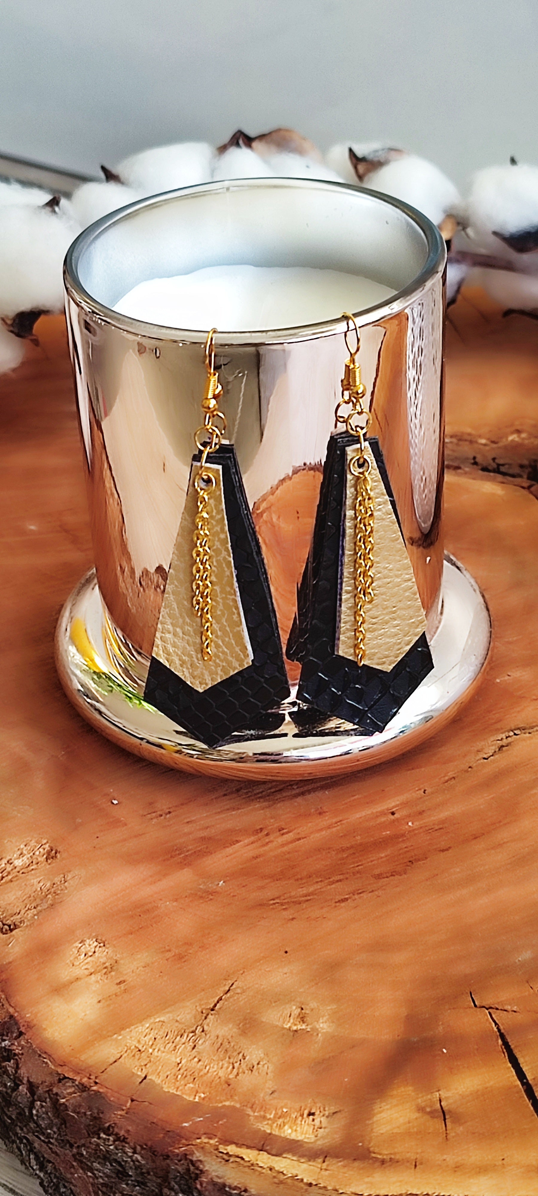Pendientes imitación “Rock”