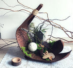 Decoración de hoja de coco natural "Essence"