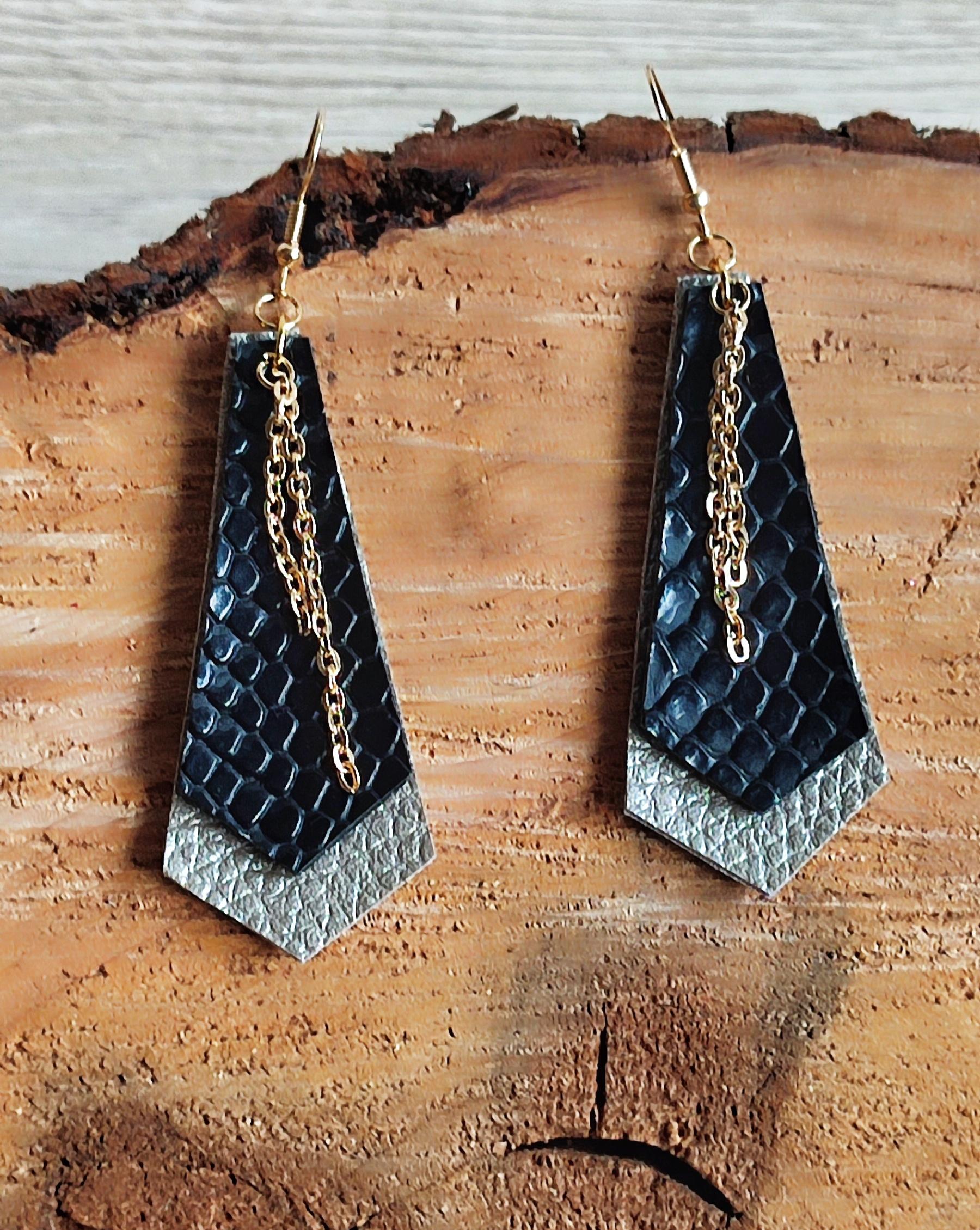 Pendientes imitación “Rock”