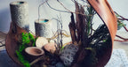 Decoración de hojas de coco natural "Armonía"
