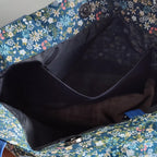 Sac cabas en toile de jute et coton "minuit"