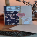 Carte artisanale florale tons naturels avec message hey you – Nos p’tits Bonheurs