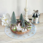 Scène de Noël miniature sur bois "Light"