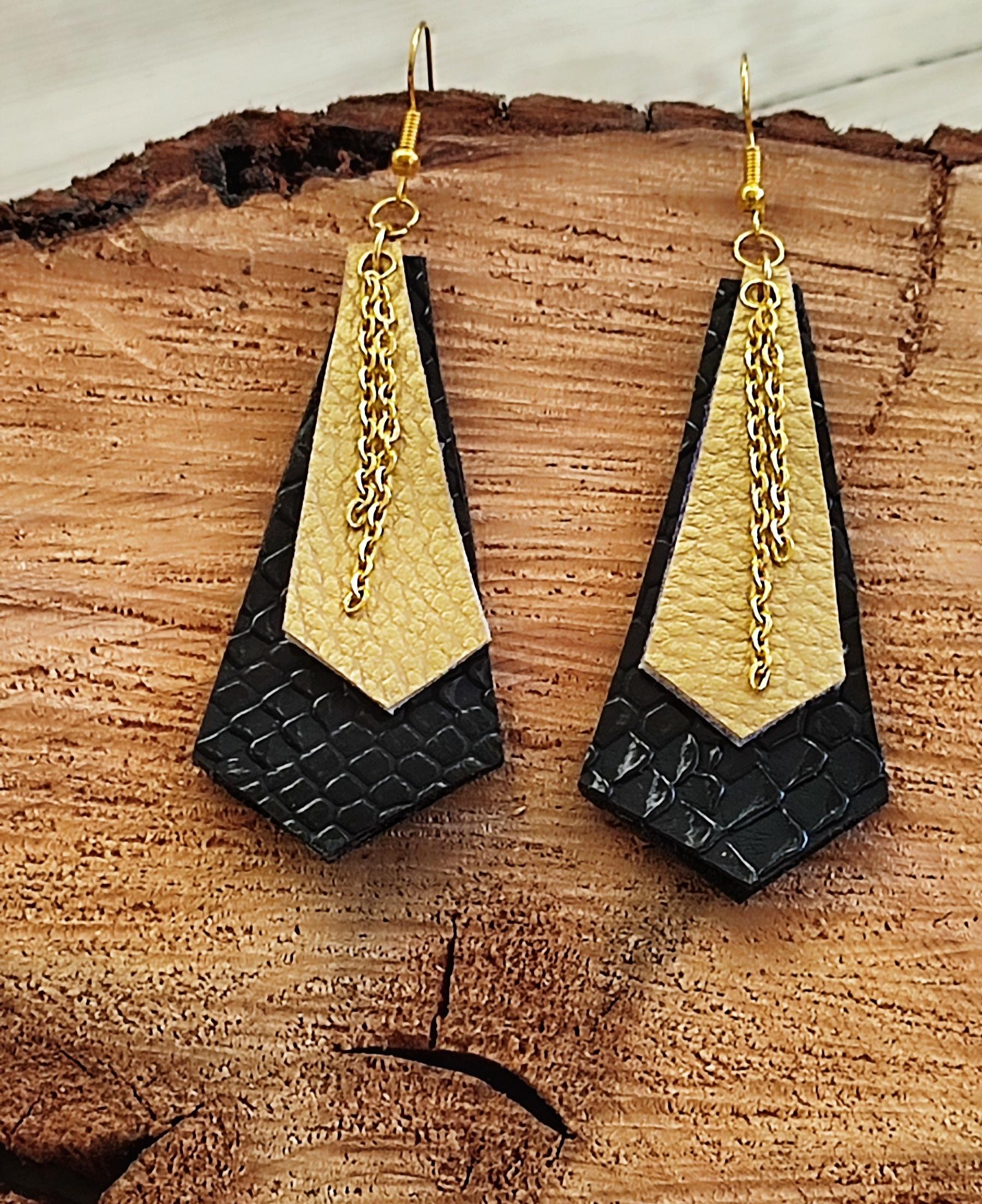 Pendientes imitación “Rock”