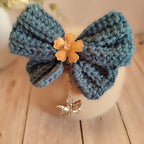 Porte-clés nœud crocheté (Copie) Nos p'tits Bonheurs