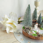 Scène décorative de Noël – Forêt enneigée et bonhomme de neige Nos p'tits Bonheurs