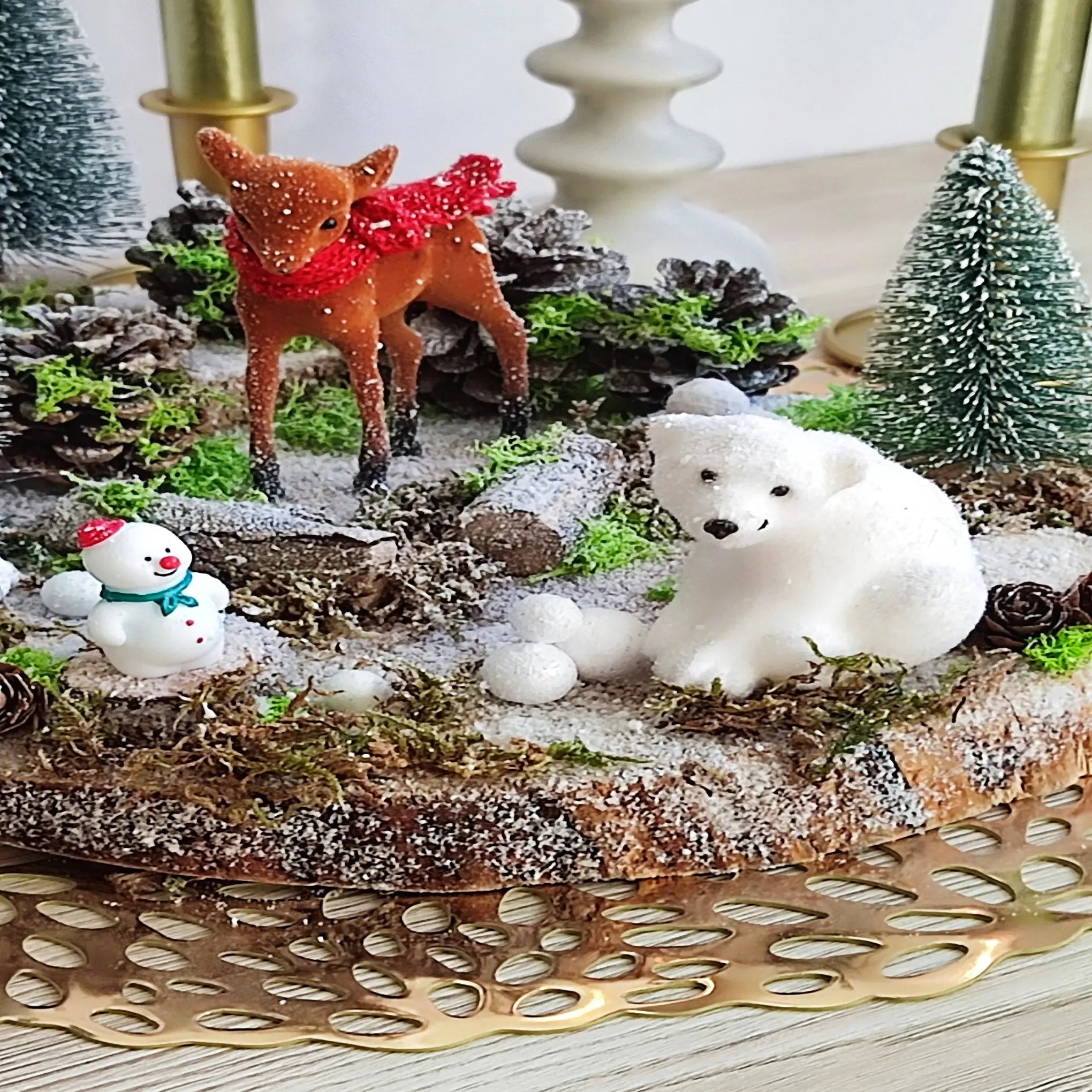 Scène décorative de Noël – Forêt polaire enchantée Nos p'tits Bonheurs
